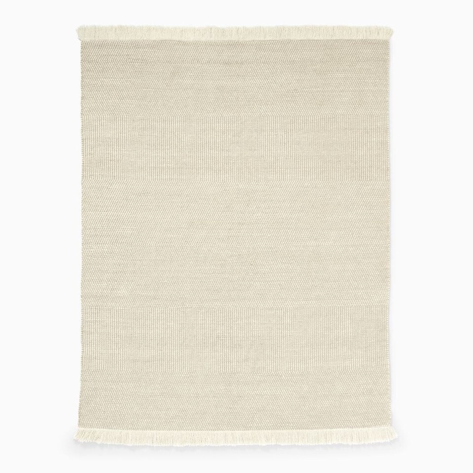 Tweed Flatweave Dhurrie Rug West Elm UK